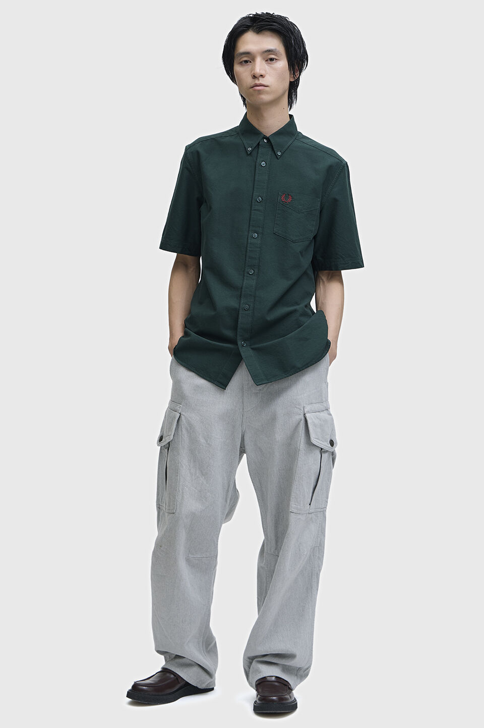 FRED PERRY 「Oxford Short Sleeve Shirt／オックスフォードショートスリーブシャツ」|シャツ・ブラウス|