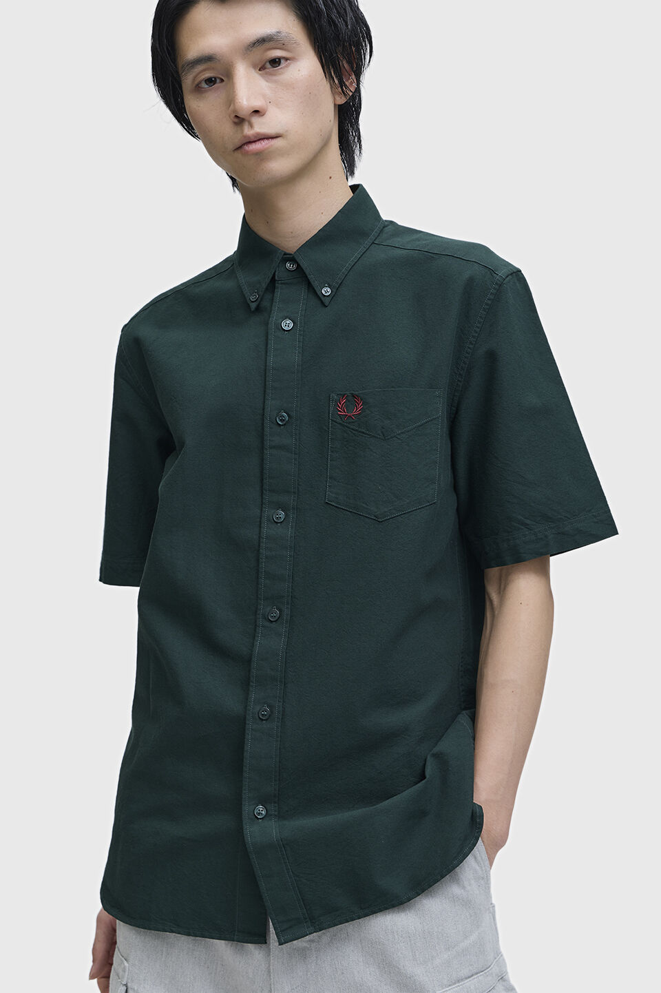 FRED PERRY 「Oxford Short Sleeve Shirt／オックスフォードショートスリーブシャツ」|シャツ・ブラウス|