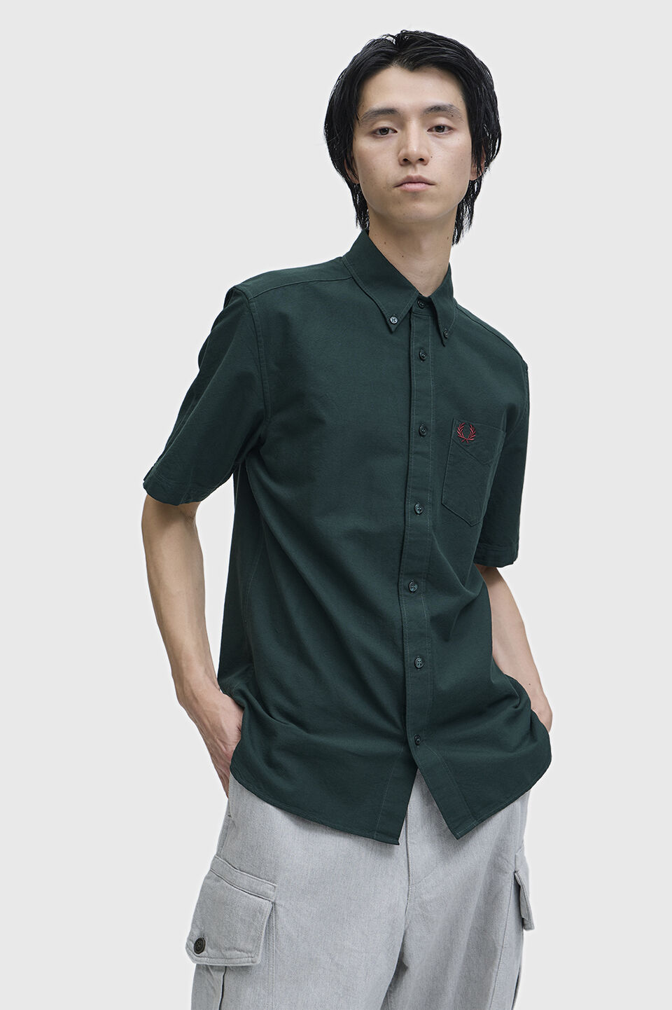 FRED PERRY 「Oxford Short Sleeve Shirt／オックスフォードショートスリーブシャツ」|シャツ・ブラウス|