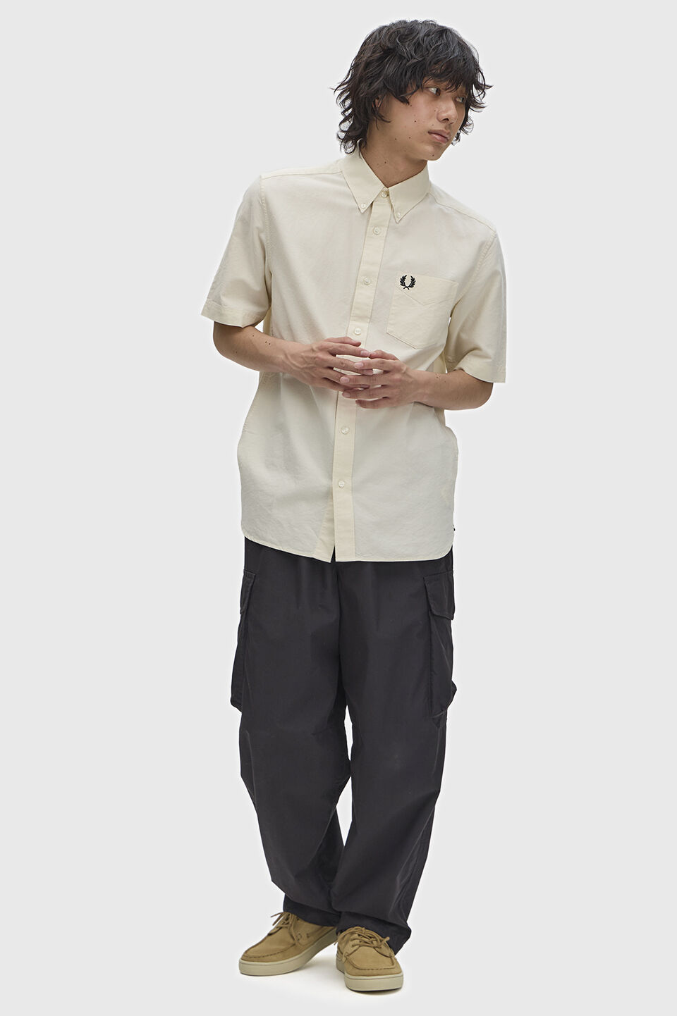 FRED PERRY 「Oxford Short Sleeve Shirt／オックスフォードショートスリーブシャツ」|シャツ・ブラウス|