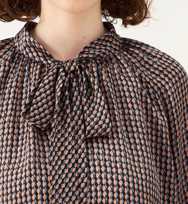 Ballsey「【WEB先行予約】ファンズプリント ボウタイブラウス」|シャツ・ブラウス|