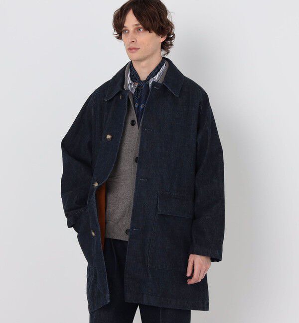TOMORROWLAND MENS「【別注】EDWIN レインボーセルビッチデニム ステンカラーコート」|ステンカラーコート|