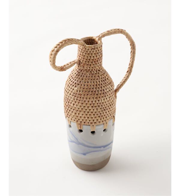 journal standard Furniture「MIX WOVEN VASE HANDLE 25　フラワーベース」|その他|