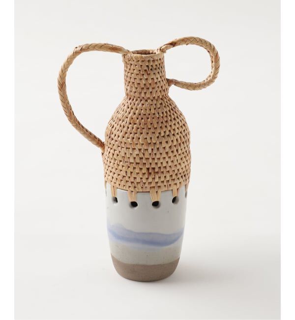 journal standard Furniture「MIX WOVEN VASE HANDLE 25　フラワーベース」|その他|