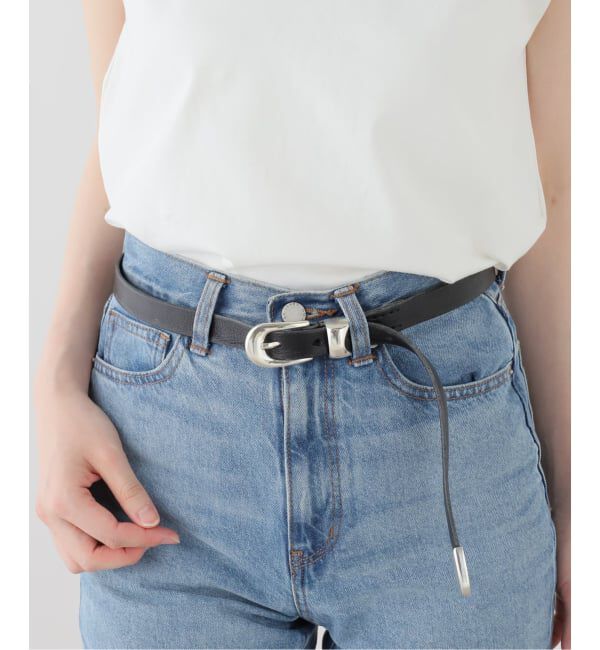 EYETHINK「OUR LEGACY 2 CM BELT Black 80」|ベルト|