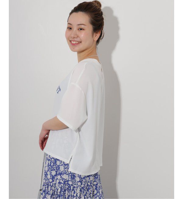 JOURNAL STANDARD relume「《追加2》2WAYジョーゼットロゴTEE」|Tシャツ・カットソー|