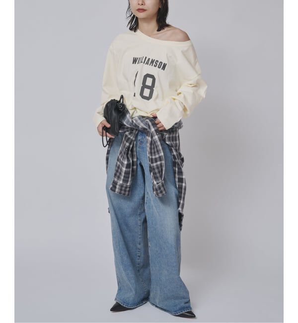 journal standard L'essage「《予約》JANE SMITH*DICKIES*L'ESSAGE 別注ONE SHOULDERカットソー」|Tシャツ・カットソー|