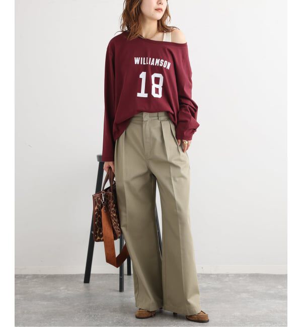 journal standard L'essage「《予約》JANE SMITH*DICKIES*L'ESSAGE 別注ONE SHOULDERカットソー」|Tシャツ・カットソー|