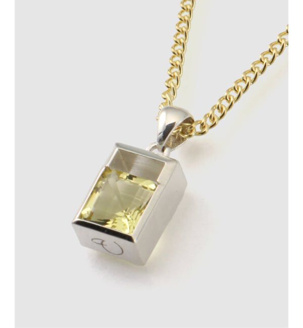 JOURNAL STANDARD「【VALENTINE /ヴァレンタイン】SQ Stone Charm Necklace (silve」|ネックレス|