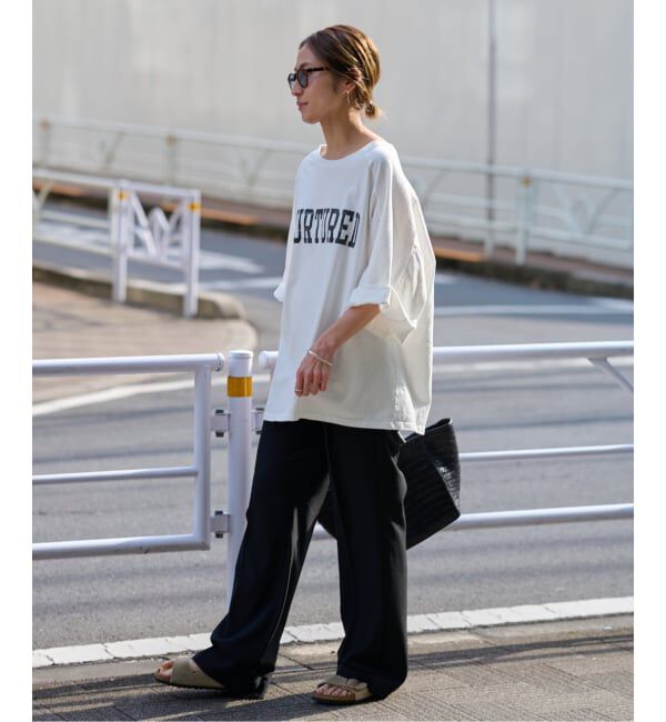FRAMeWORK「≪WEB限定 / 追加≫ハーフスリーブロゴTEE」|Tシャツ・カットソー|