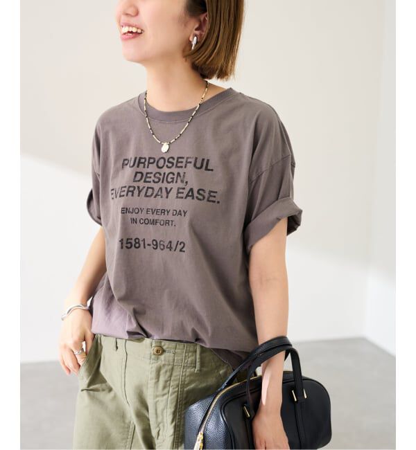 FRAMeWORK「≪追加≫カスレロゴプリントTシャツ」|Tシャツ・カットソー|