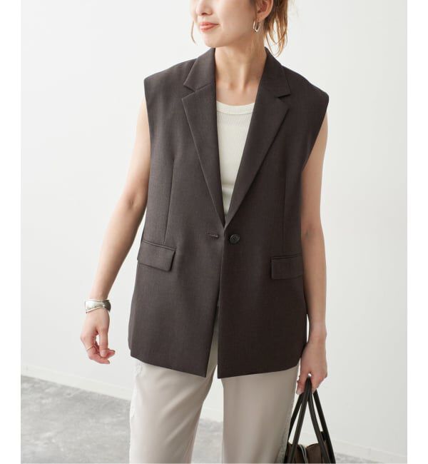 Spick and Span「《セットアップ可》メランジシングルブレストジレ」|その他|