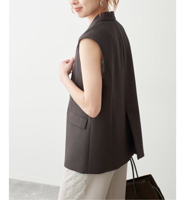 Spick and Span「《セットアップ可》メランジシングルブレストジレ」|その他|