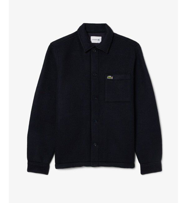 LACOSTE「ウールブレンドフェルトオーバーサイズ アウターシャツ」|シャツ・ブラウス|