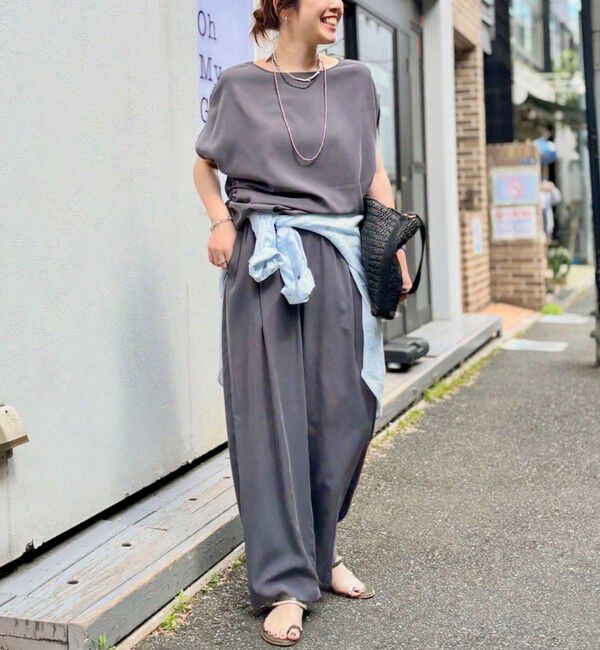 NOLLEY'S「【WEB＆一部店舗限定】ウォッシャブルサンドウォッシュイージーワイドパンツ」|その他|