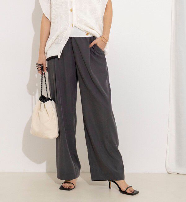NOLLEY'S「【WEB＆一部店舗限定】ウォッシャブルサンドウォッシュイージーワイドパンツ」|その他|