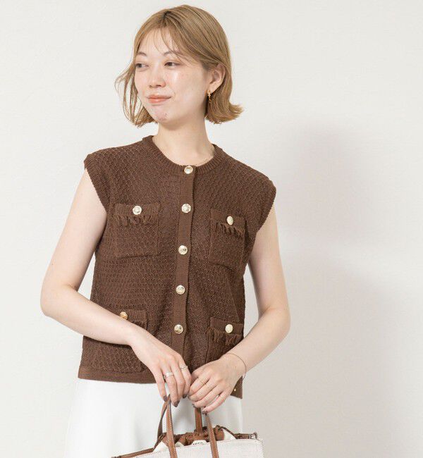 NOLLEY'S sophi「GIMAメッシュベスト」|ベスト・ジレ|