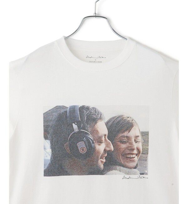 SALON adam et rope'「【COUTURE D'ADAM（クチュール ド アダム）】Jane&Serge at Beach フォトT」|Tシャツ・カットソー|