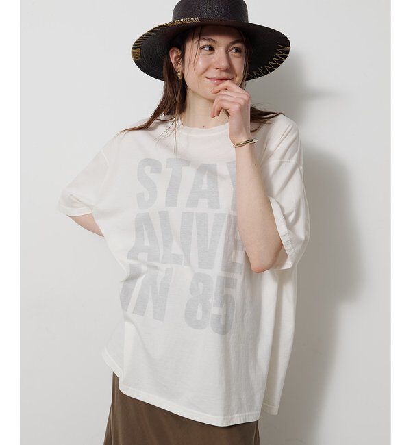  「【KATHARINE HAMNETT】別注バックプリントTシャツ」|Tシャツ・カットソー|オフホワイト