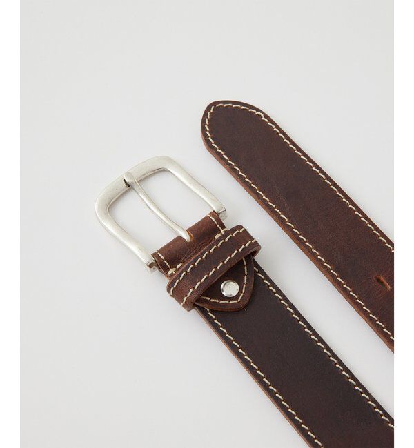Hoaw.「【Hoaw.】ステッチレザーベルト」|ベルト|