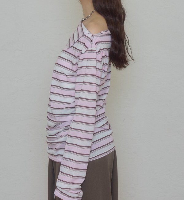  「折り返しオフショルロンT」|Tシャツ・カットソー|