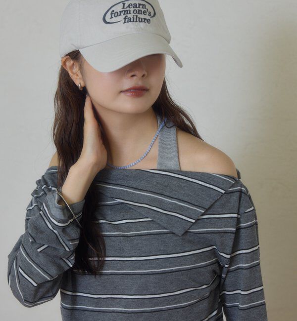  「折り返しオフショルロンT」|Tシャツ・カットソー|
