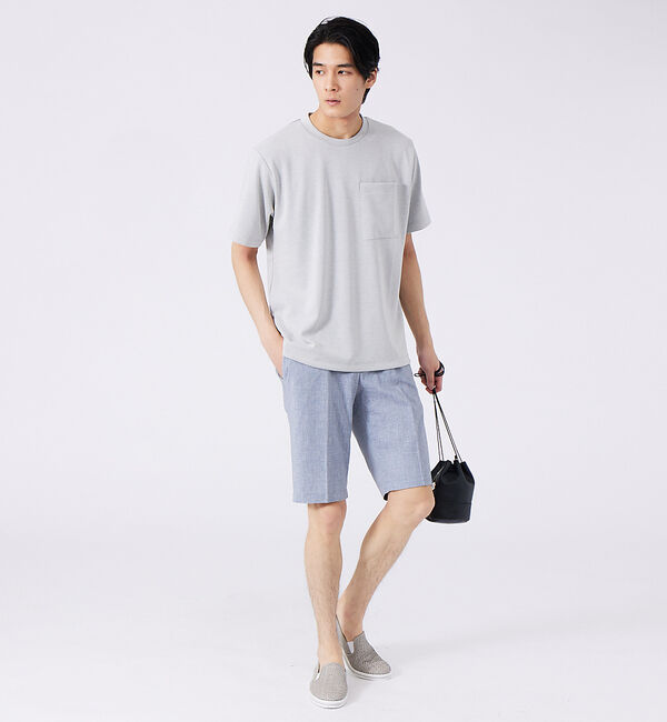 ABAHOUSE「ツインフェイス カットオフ ポケTシャツ」|Tシャツ・カットソー|