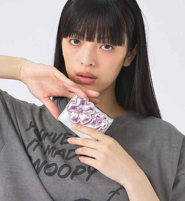 Rouge vif「【Casselini/キャセリーニ】フラワーぷっくりウォレット/財布/花【WEB」|財布|