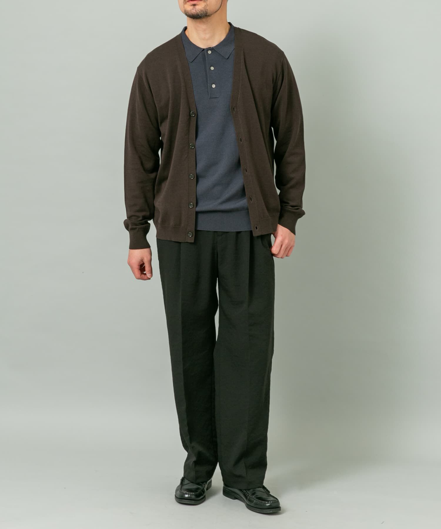 URBAN RESEARCH ROSSO「『WEB限定』シルク混ベーシックカーディガン」|カーディガン|