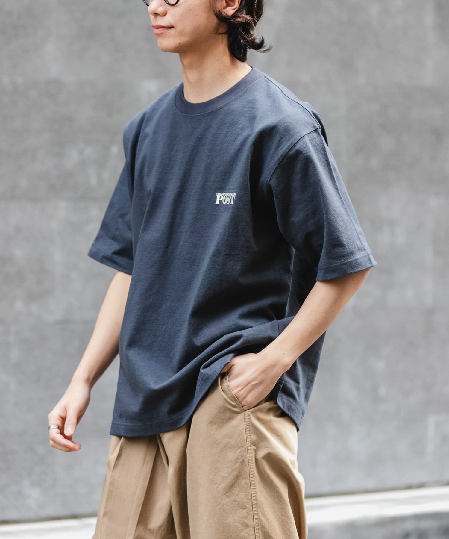 URBAN RESEARCH DOORS「FORK&SPOON　POSTワンポイントTシャツ」|Tシャツ・カットソー|