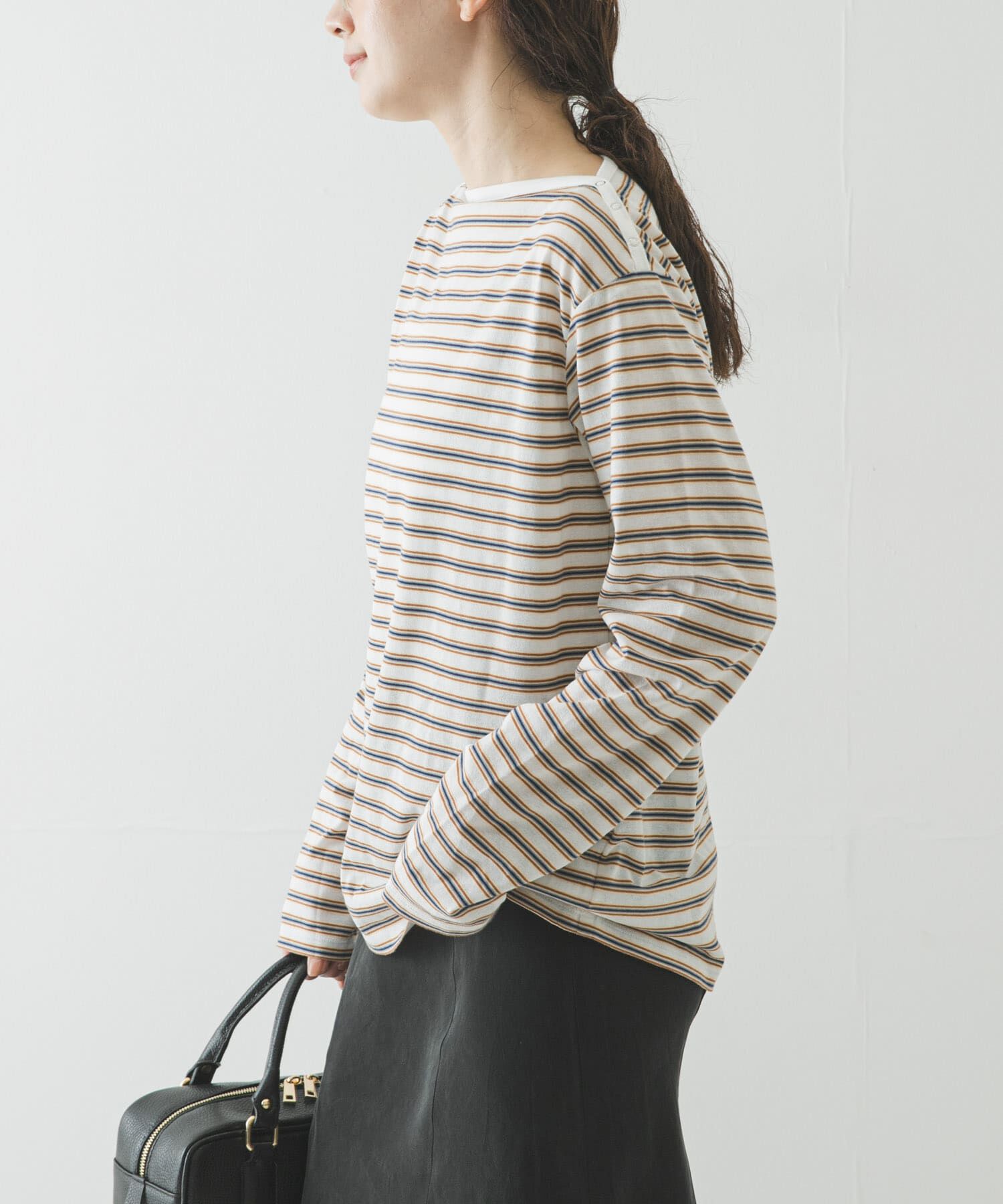 URBAN RESEARCH「マルチボーダー2WAYカットソー」|Tシャツ・カットソー|