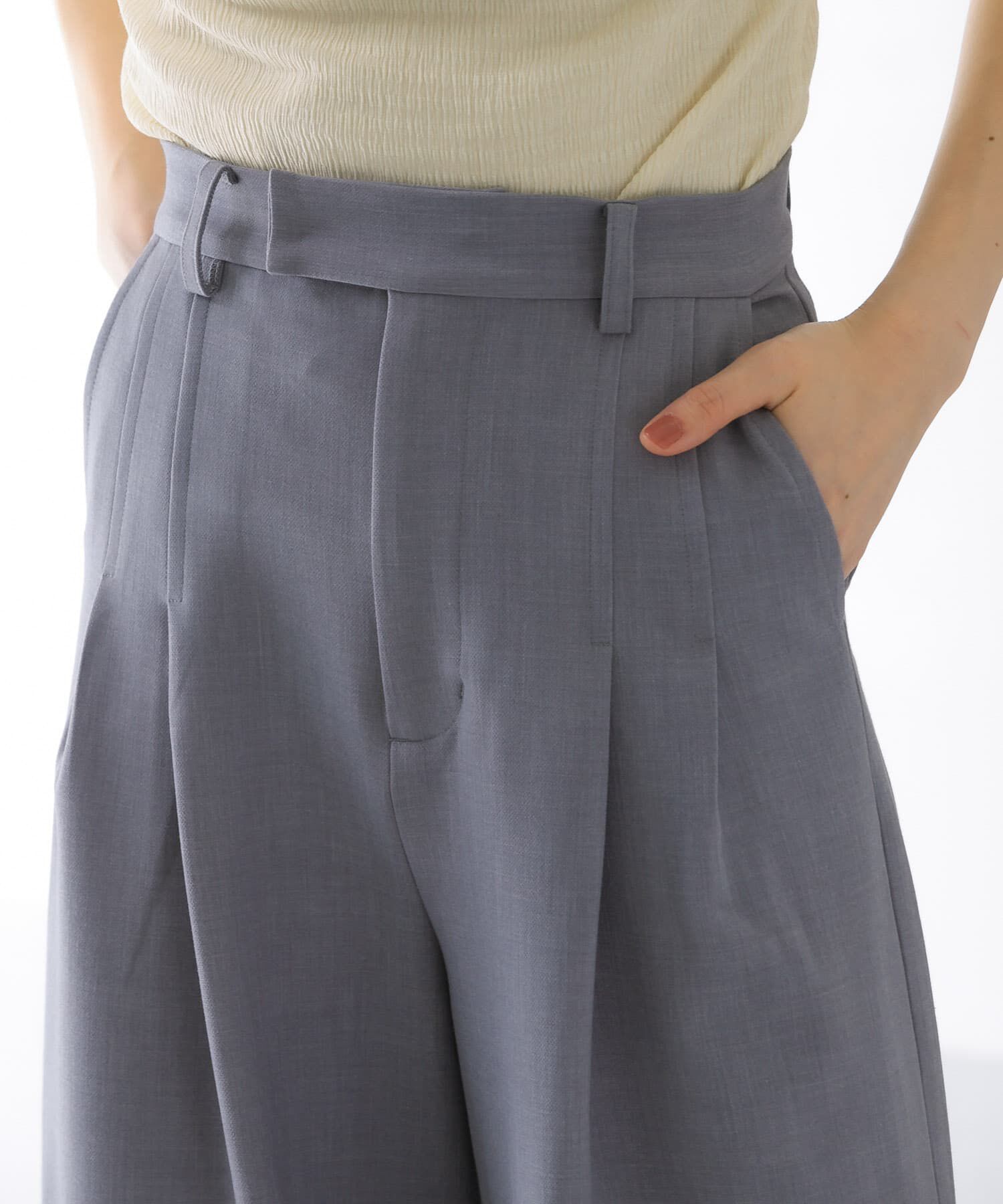  「ダブルタックワイドパンツ」|その他|