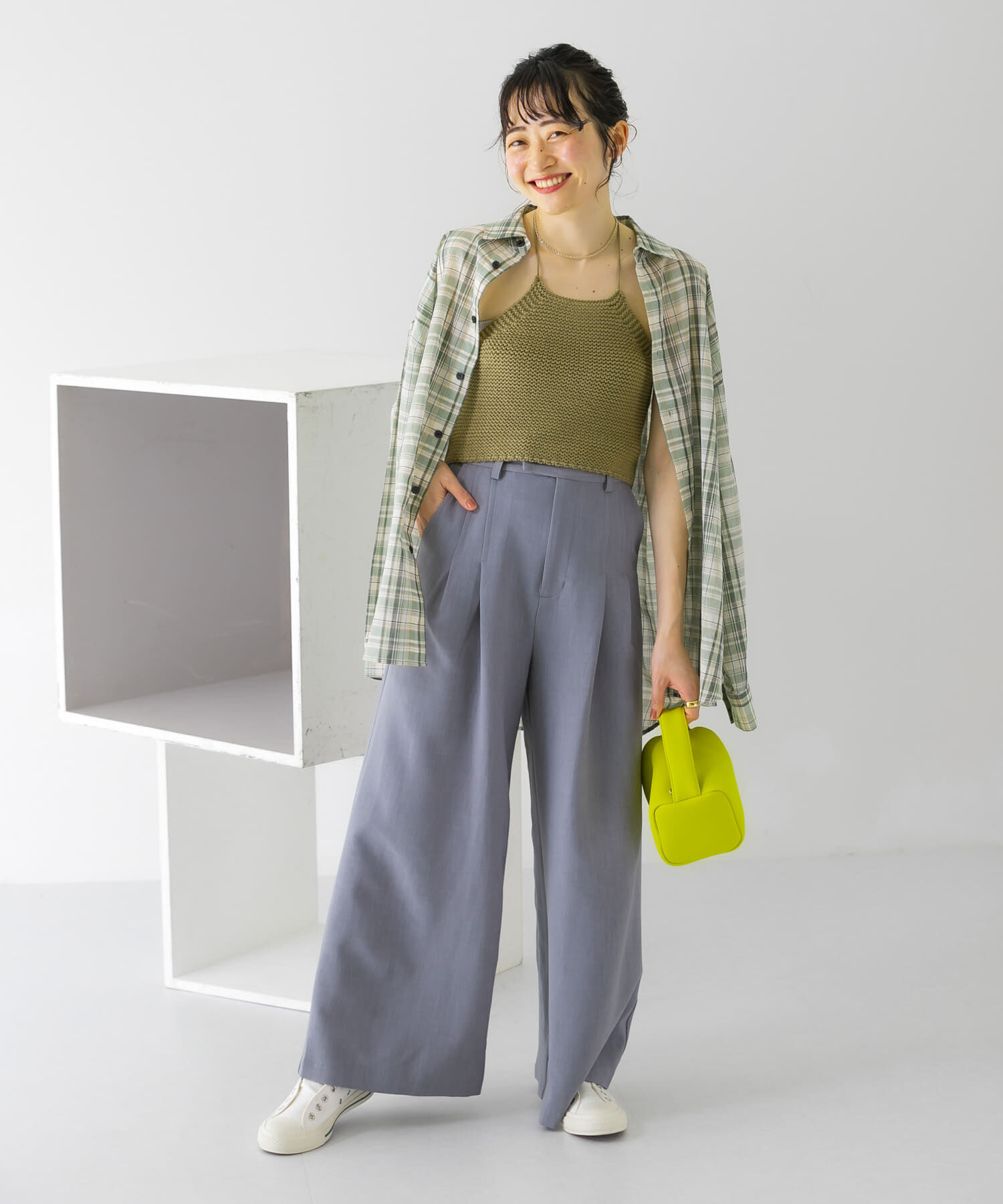  「ダブルタックワイドパンツ」|その他|
