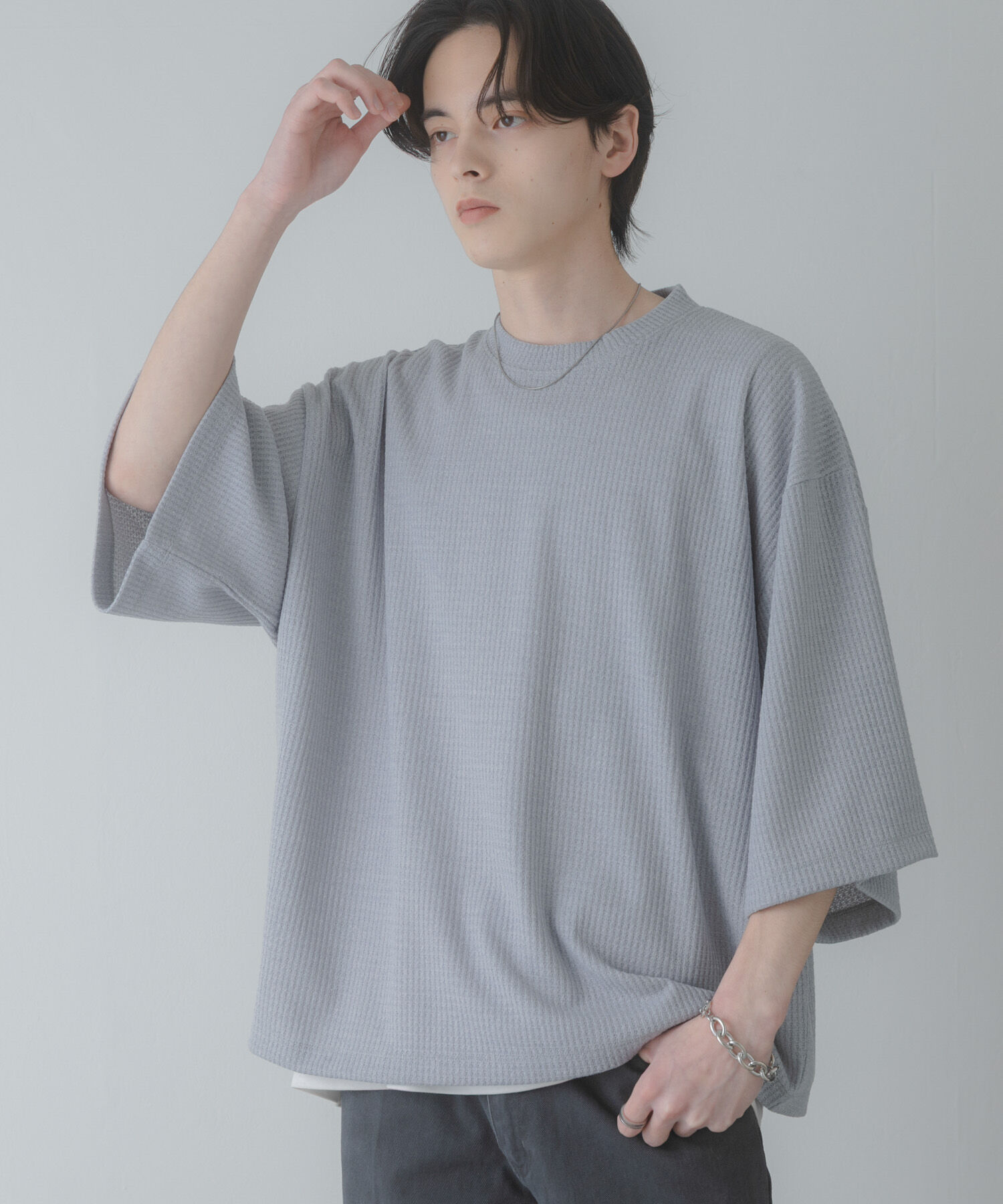 SENSE OF PLACE by URBAN RESEARCH「ソフトワッフルエクストラルーズTシャツ」|Tシャツ・カットソー|