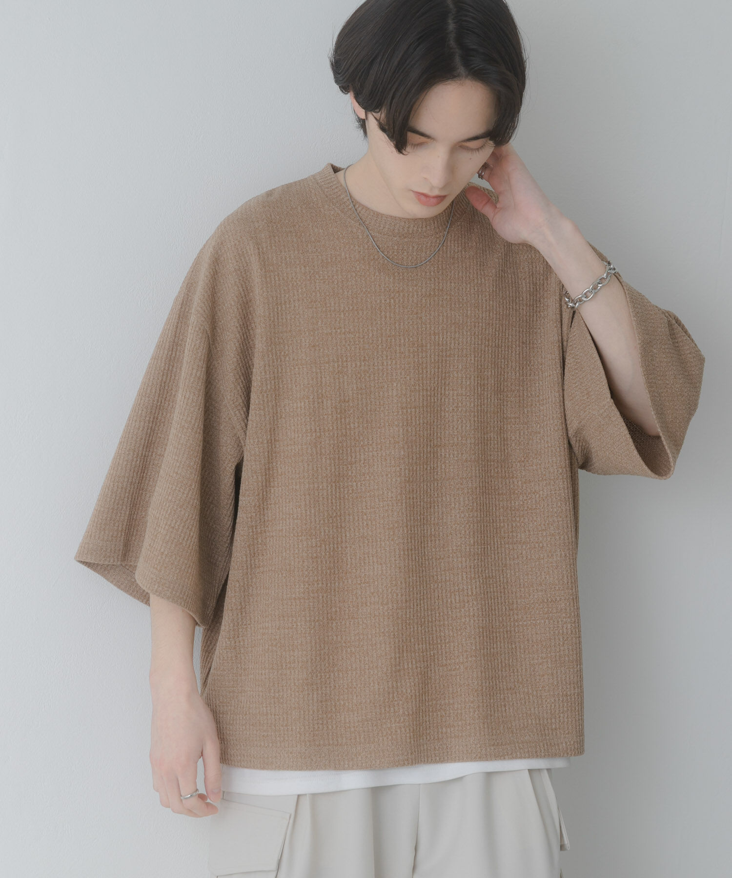 SENSE OF PLACE by URBAN RESEARCH「ソフトワッフルエクストラルーズTシャツ」|Tシャツ・カットソー|