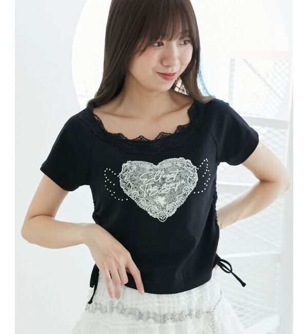  「キラキラエンジェルTシャツ」|Tシャツ・カットソー|ブラック