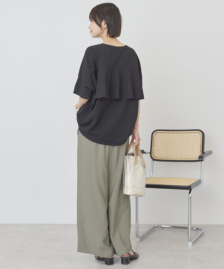 AMERICAN HOLIC「【WEB限定】バックフリル半袖プルオーバー」|Tシャツ・カットソー|