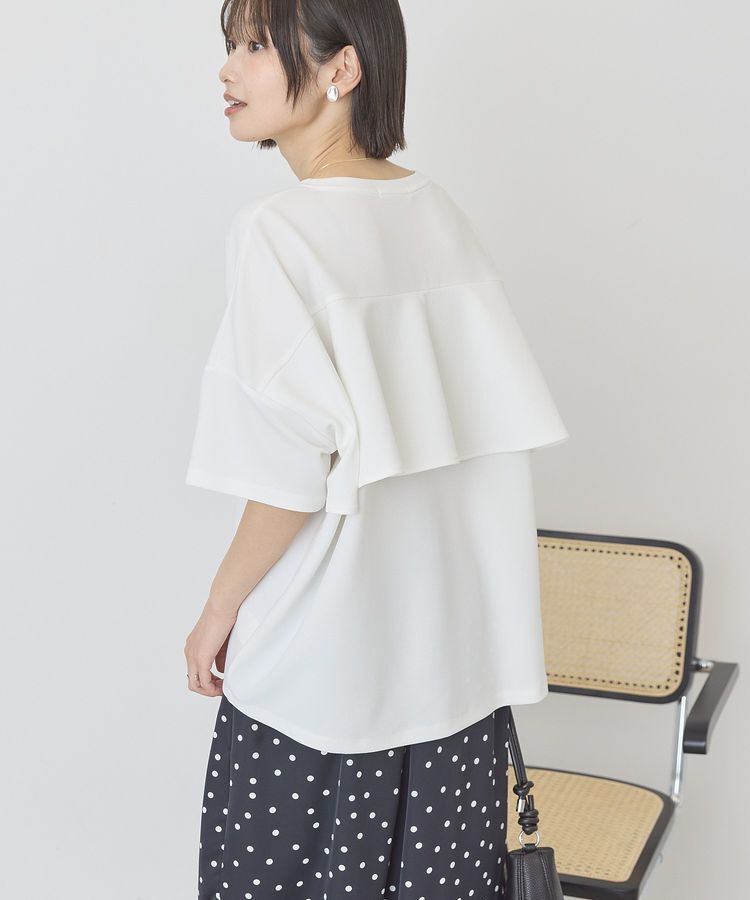 AMERICAN HOLIC「【WEB限定】バックフリル半袖プルオーバー」|Tシャツ・カットソー|