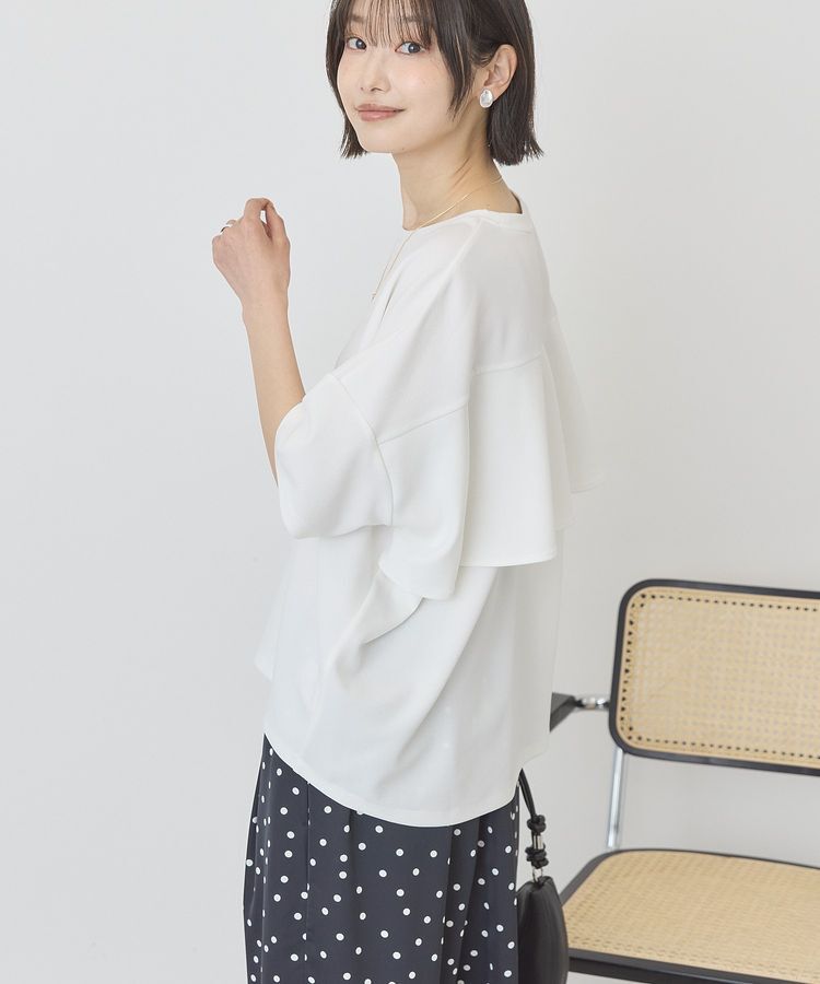 AMERICAN HOLIC「【WEB限定】バックフリル半袖プルオーバー」|Tシャツ・カットソー|