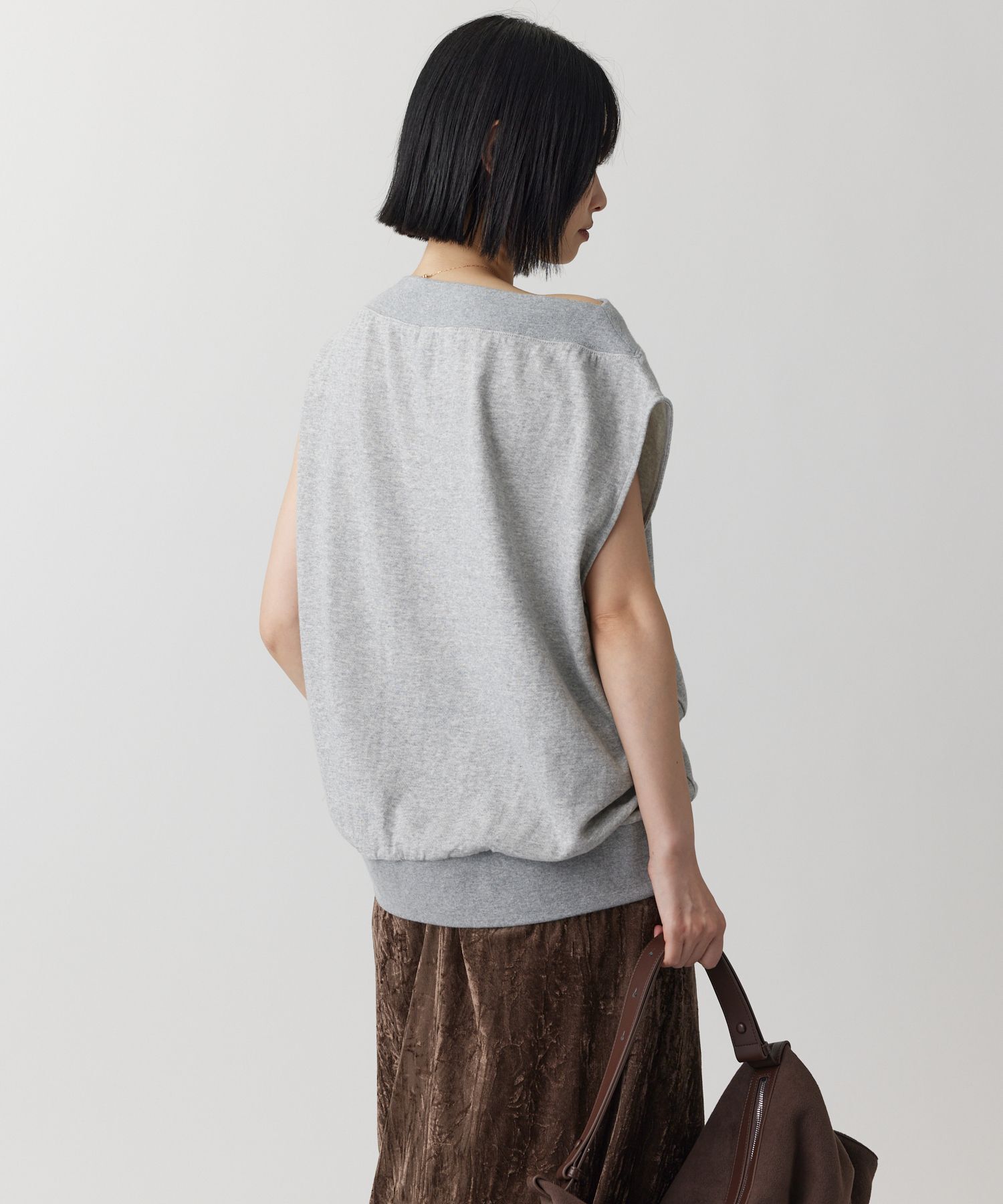 BABYLONE「ガーゼ裏毛ドレーププルオーバー［洗濯可］」|Tシャツ・カットソー|