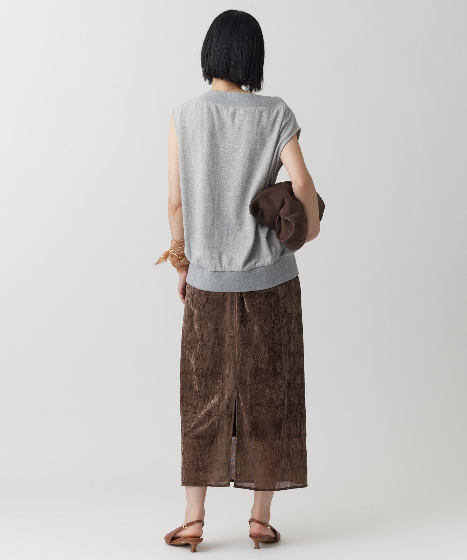 BABYLONE「ガーゼ裏毛ドレーププルオーバー［洗濯可］」|Tシャツ・カットソー|