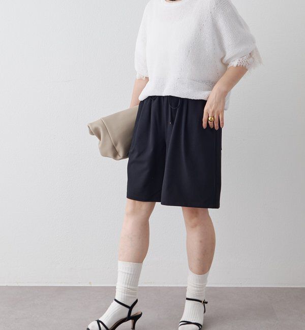  「ウエストドロスト1タックバミューダパンツ」|その他|