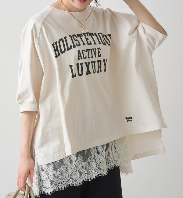  「USAコットンカレッジロゴTシャツ」|Tシャツ・カットソー|