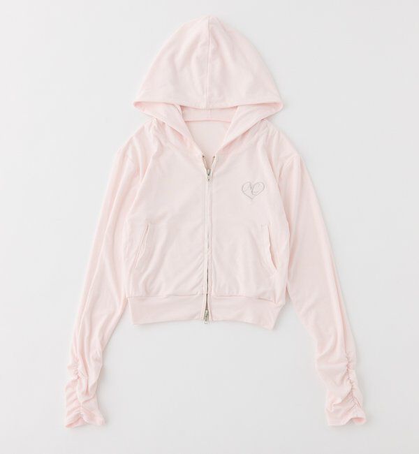  「【UVカット】ロゴ刺繍パーカー」|プルオーバー|