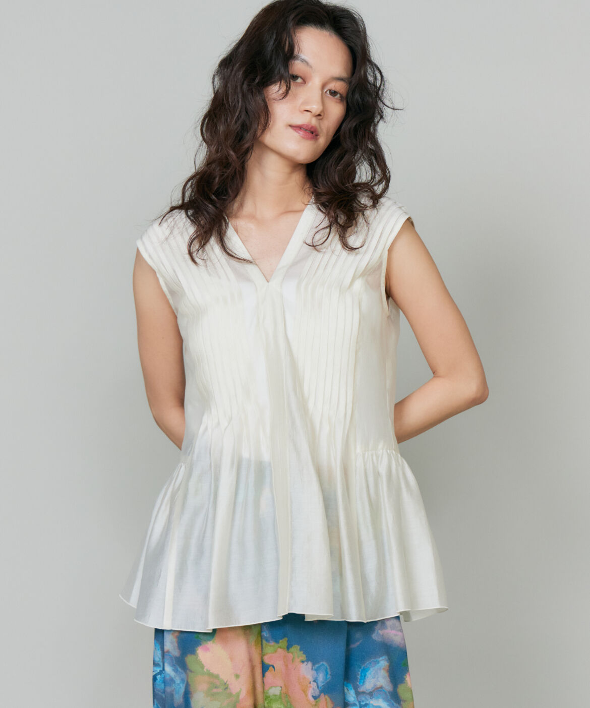 la veille by SUPERIOR CLOSET「ピンタックブラウス」|シャツ・ブラウス|