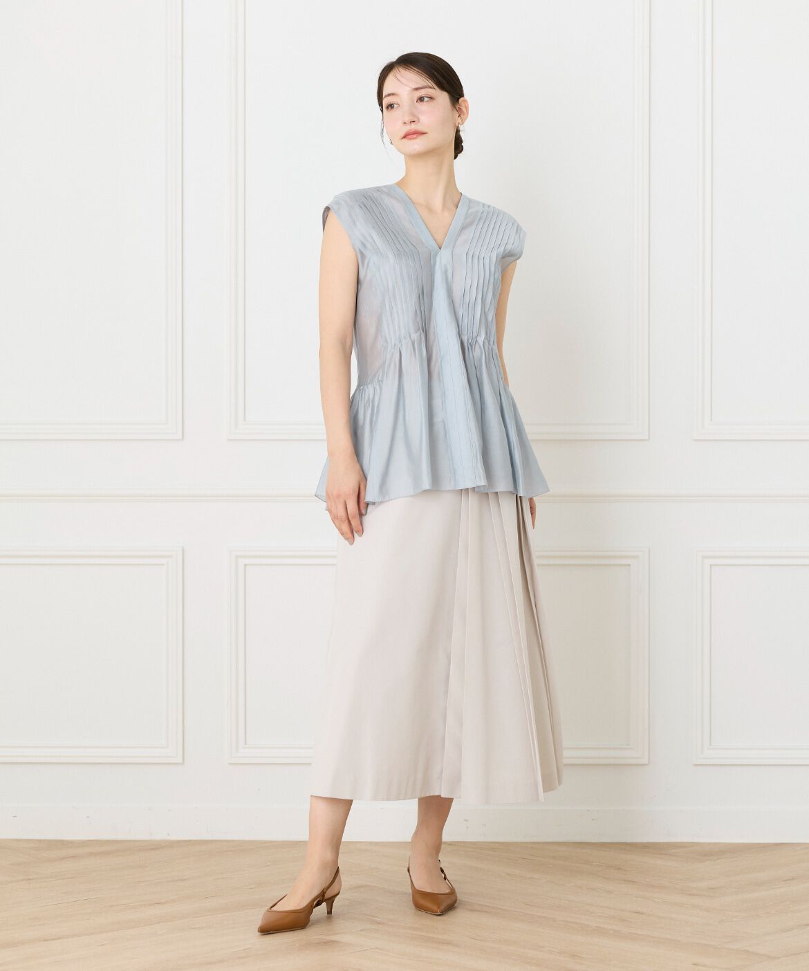 la veille by SUPERIOR CLOSET「ピンタックブラウス」|シャツ・ブラウス|