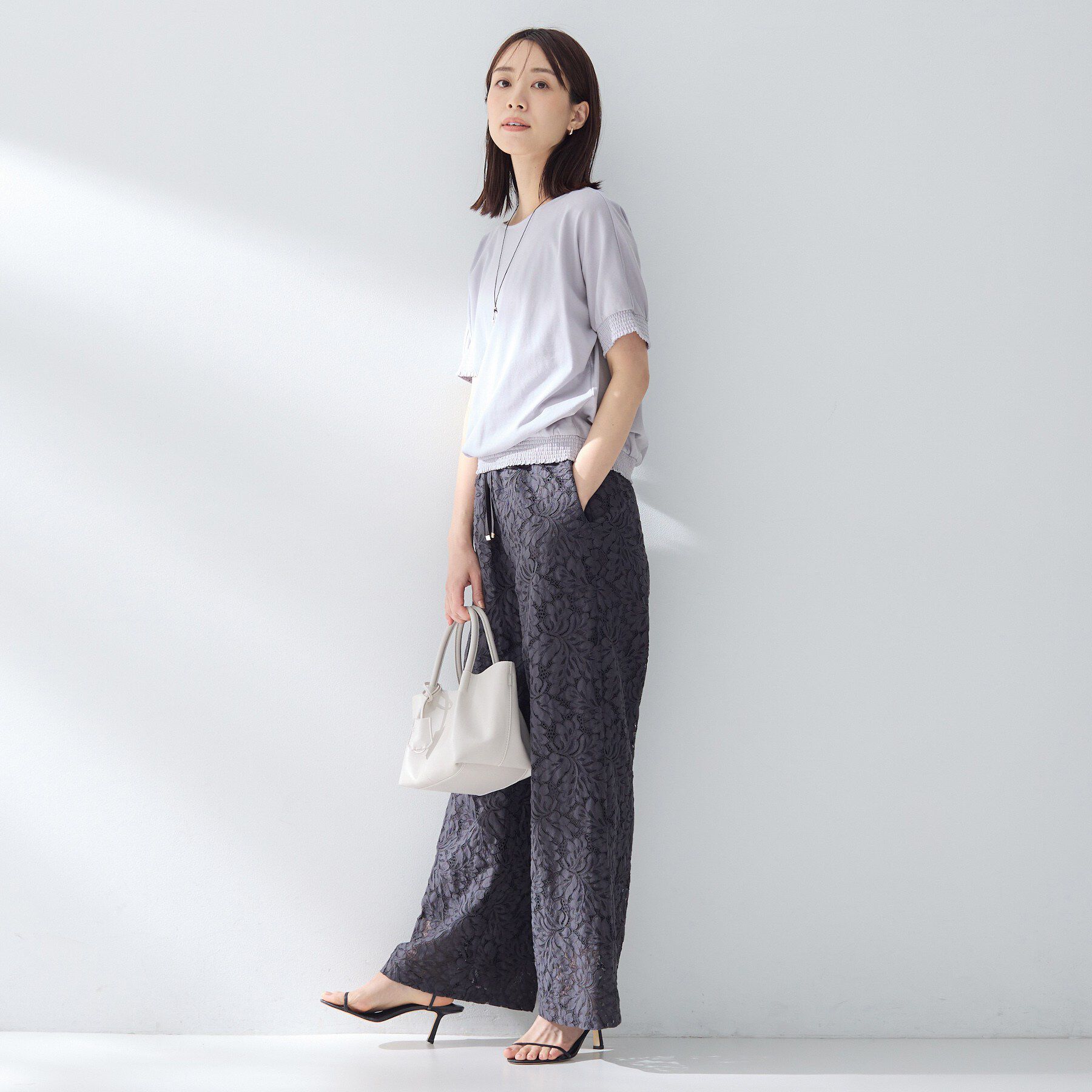 UNTITLED「【接触冷感/汗染み防止/吸水速乾/UVカット】シャーリングプルオーバー」|Tシャツ・カットソー|
