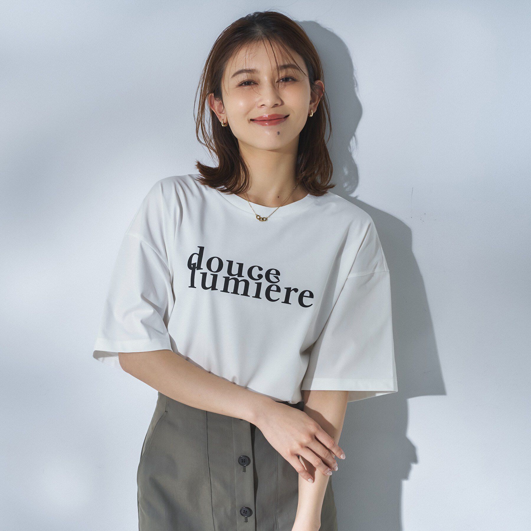 UNTITLED「コットンロゴTシャツ」|Tシャツ・カットソー|ホワイト(101)