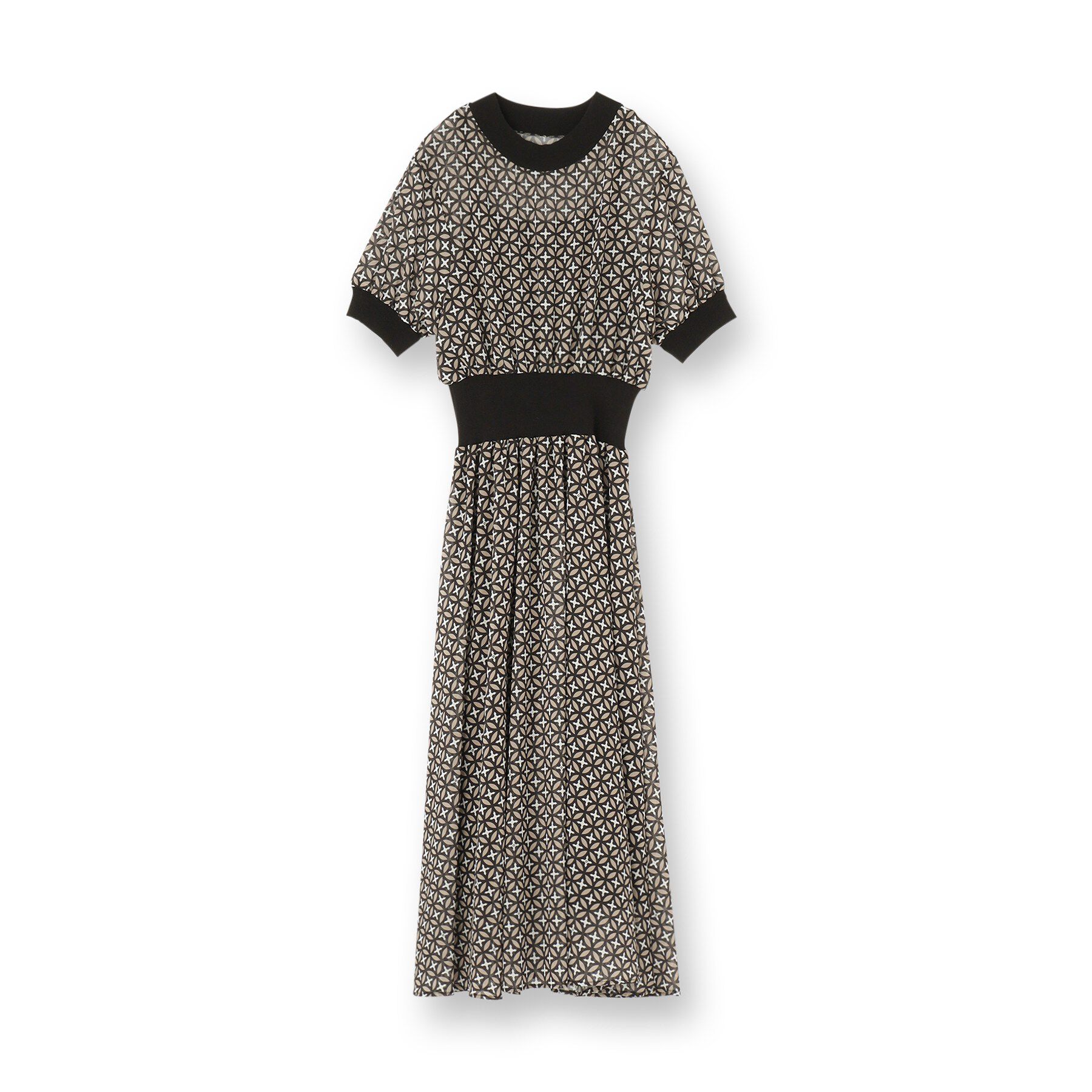 DRESSTERIOR「【再入荷/otonaMUSE5月号掲載/ウォッシャブル】オーバーラップサークル シアードレス」|ワンピース|