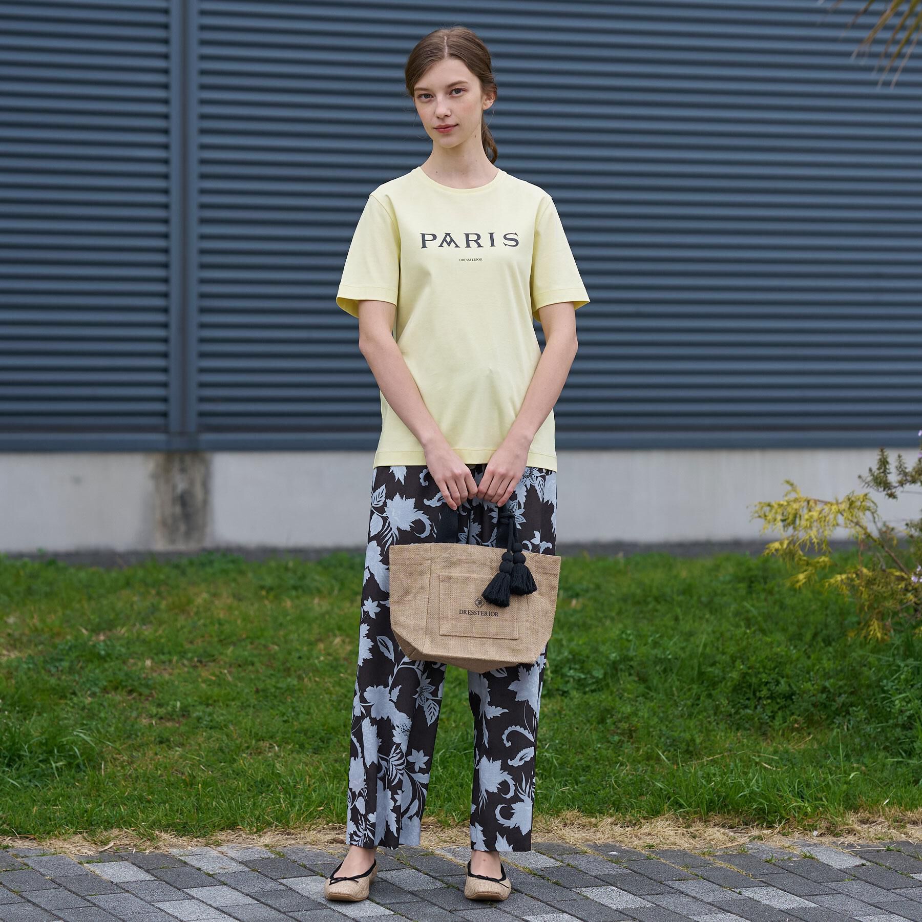 DRESSTERIOR「【接触冷感／抗菌防臭／消臭】アイスクリアコットン PARIS Tシャツ」|Tシャツ・カットソー|